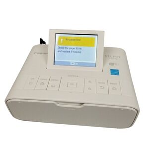 Canon Selphy CP1300 Wireless Compact Photo Printer Scrapbook White EUC Tested